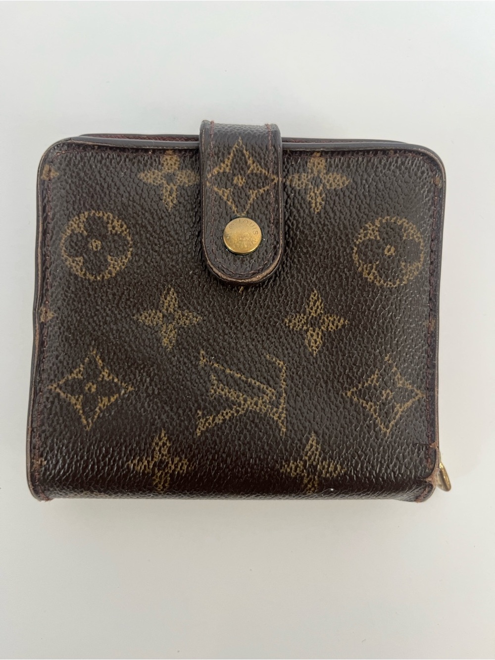 Louis Vuitton Brown Monogram Canvas Compact Wallet